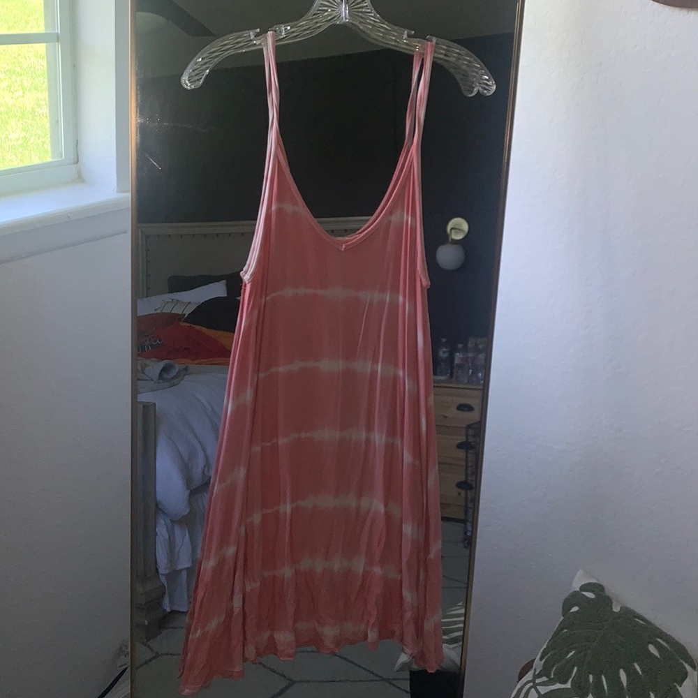 Pink Tie-Dye Dress
